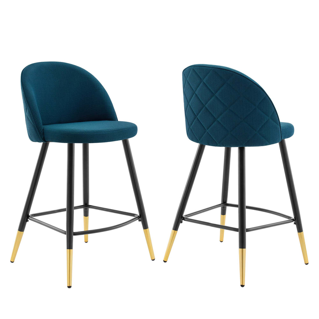 Cordial Fabric Counter Stools Set of 2