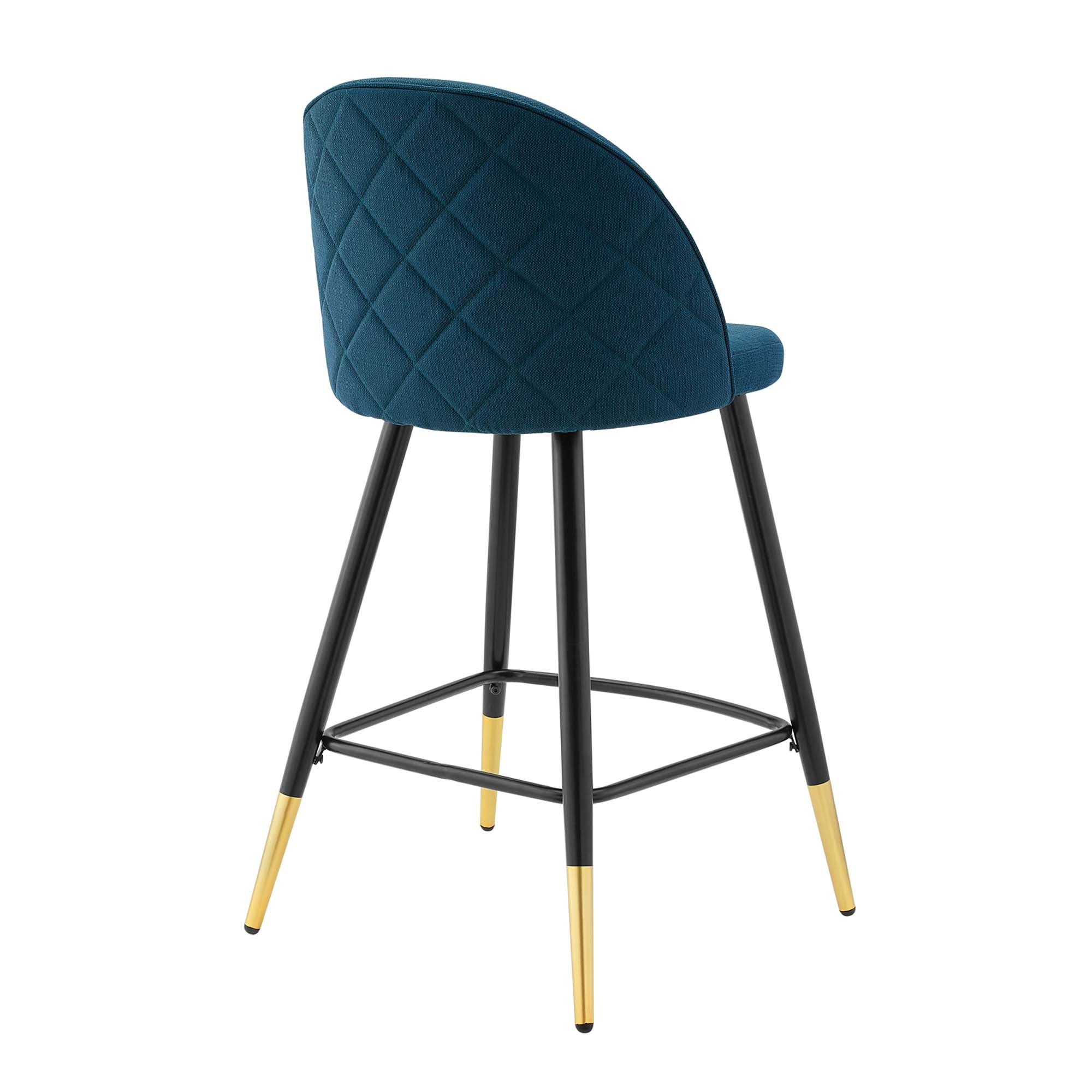 Cordial Fabric Counter Stools Set of 2