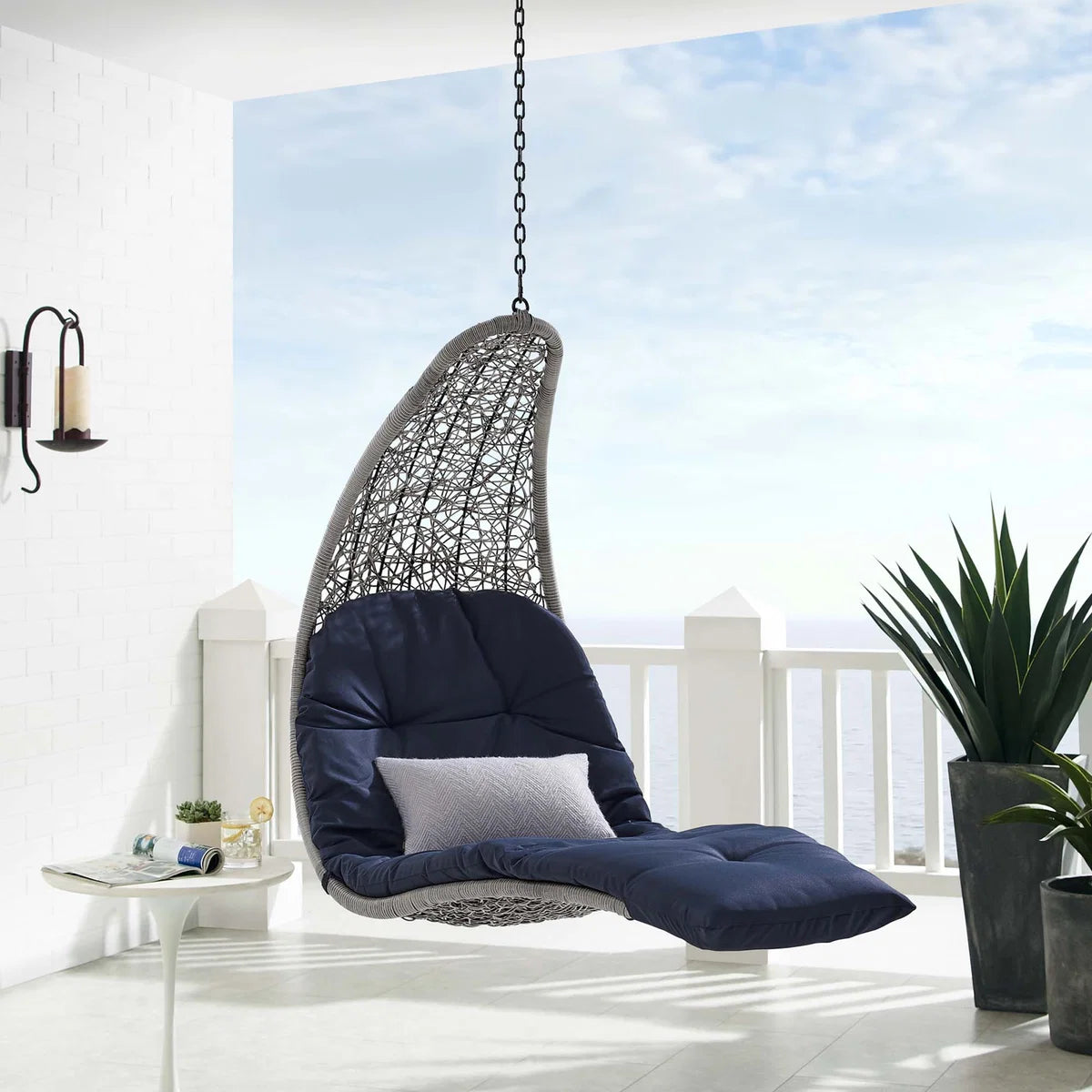 Landscape Outdoor Patio Hanging Chaise Lounge