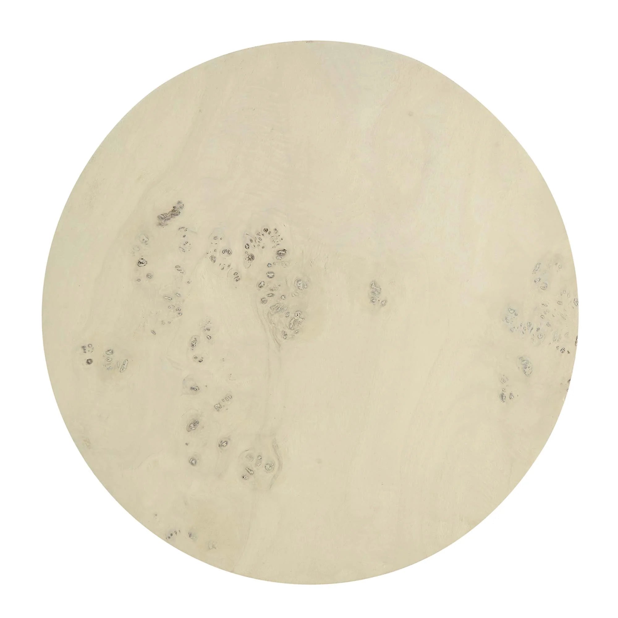 Cosmos 16" Round Burl Wood Side Table