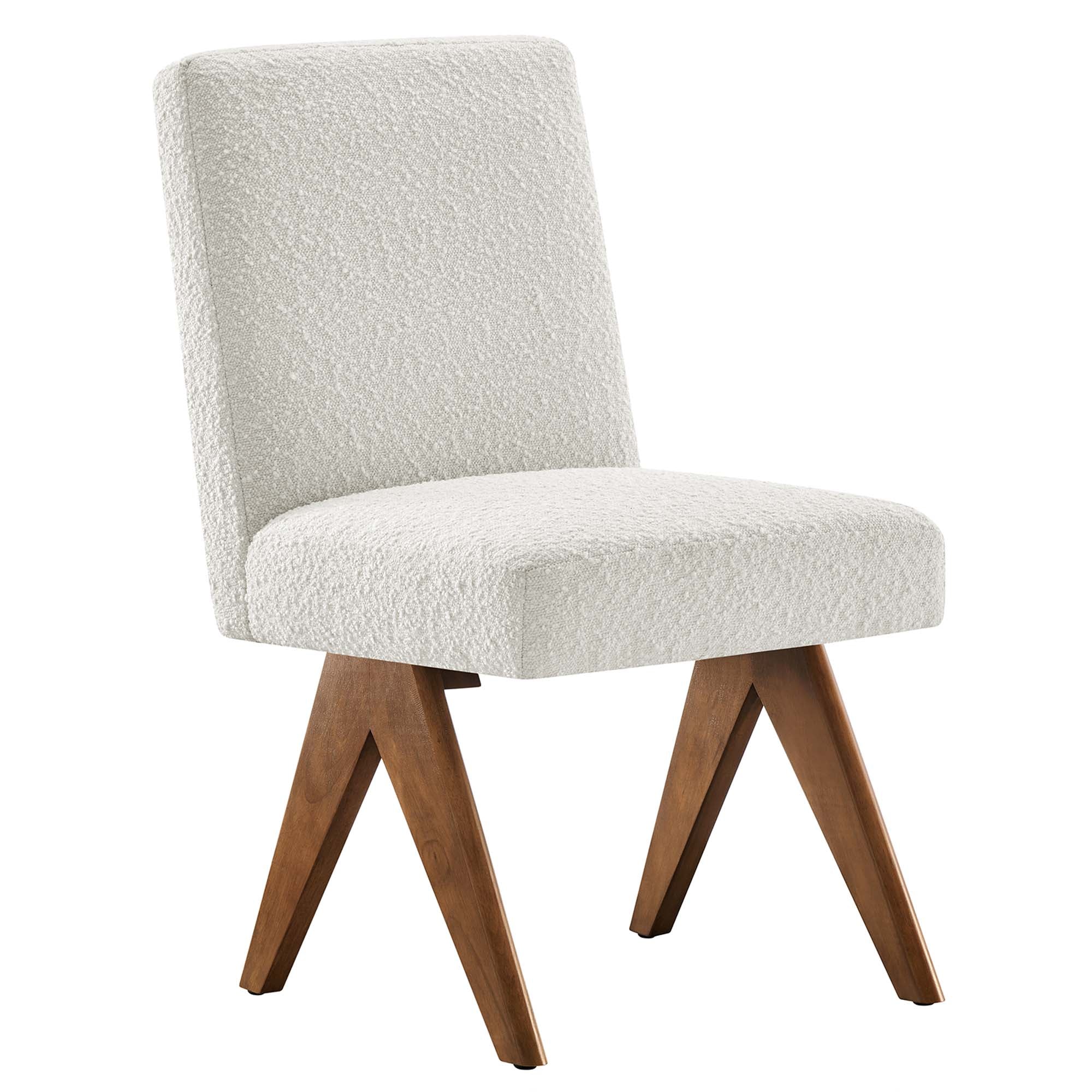 Lyra Boucle Fabric Dining Room Side Chair Set of 2