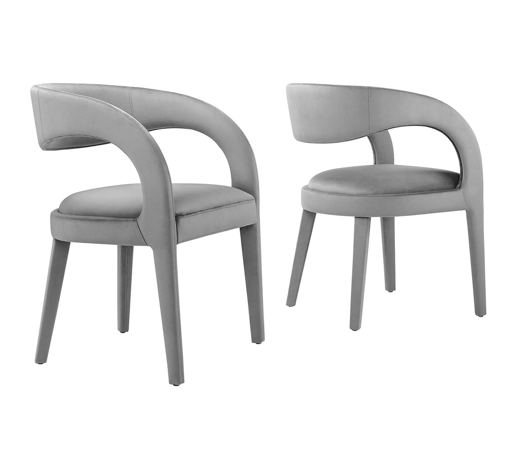 Pinnacle Performance Velvet Dining Chair Set of 2