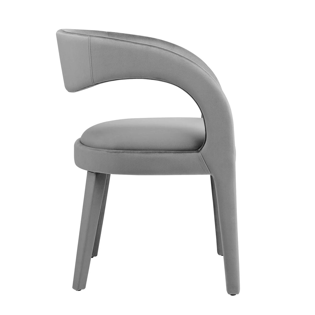 Pinnacle Performance Velvet Dining Chair Set of 2