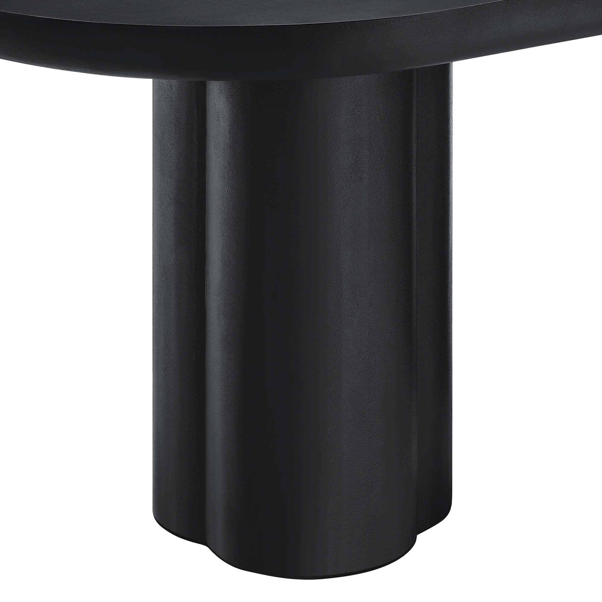 Mesa de comedor ovalada de hormigón Caspian de 183 cm