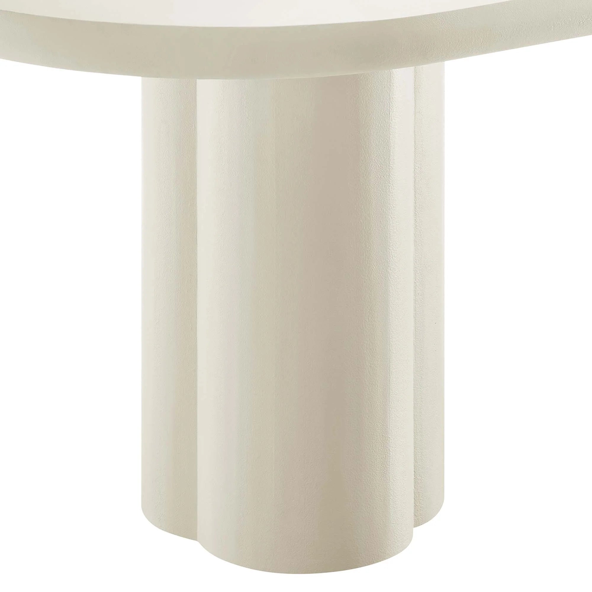 Mesa de comedor ovalada de hormigón Caspian de 183 cm