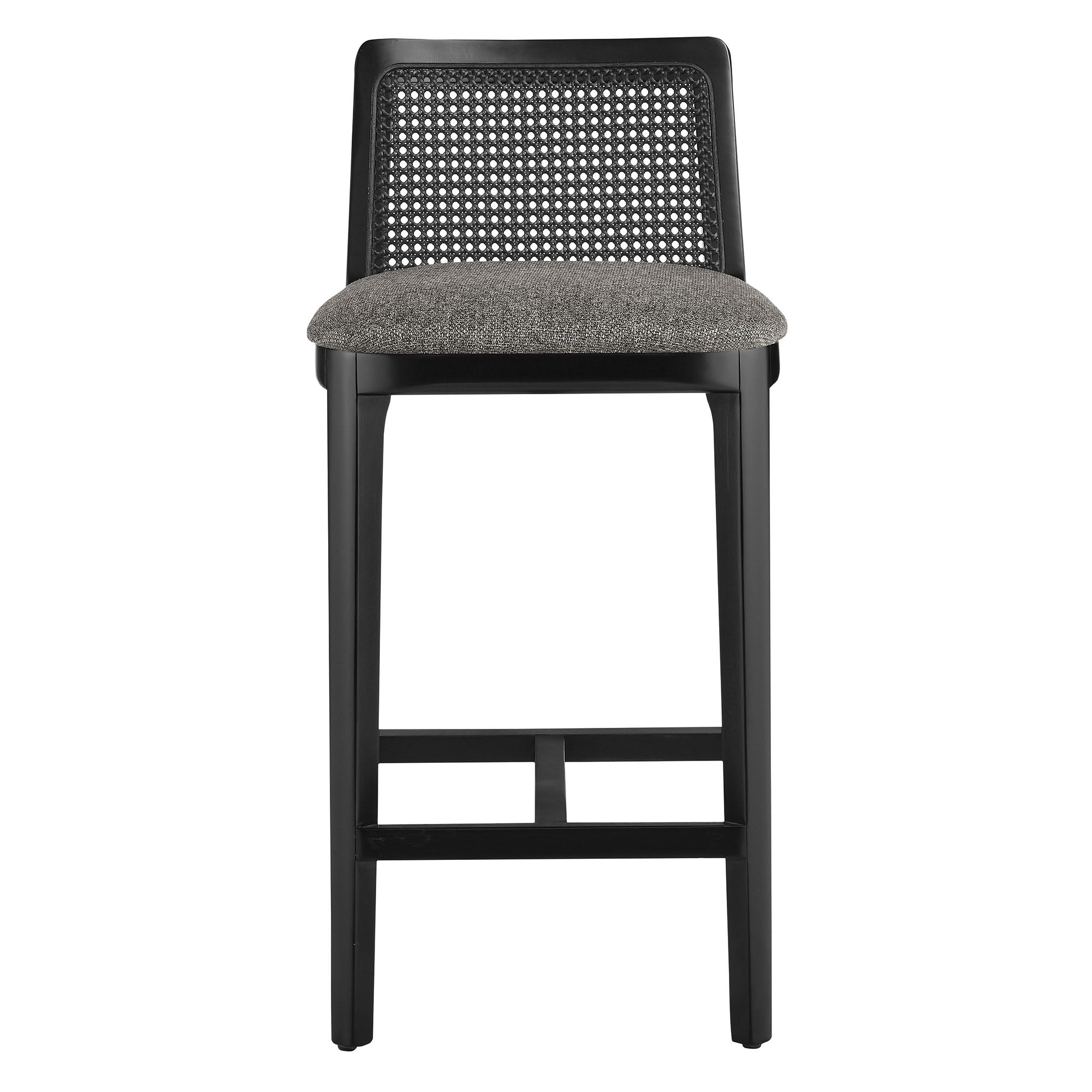 Monarch Wood and Rattan Counter Stool