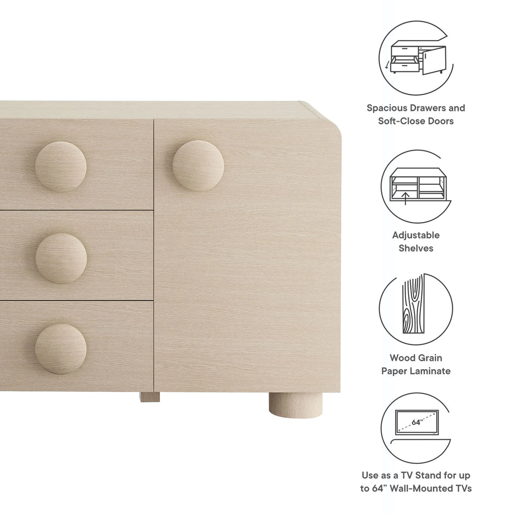 Sonnet 57" Sideboard Storage