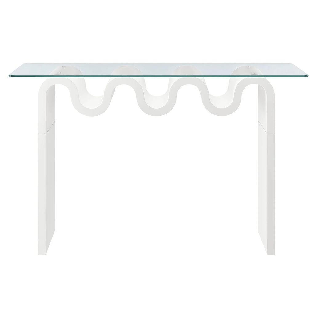 Ondine Glass Top 50" Console Table
