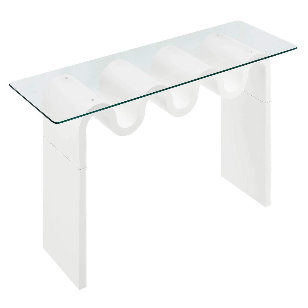 Ondine Glass Top 50" Console Table