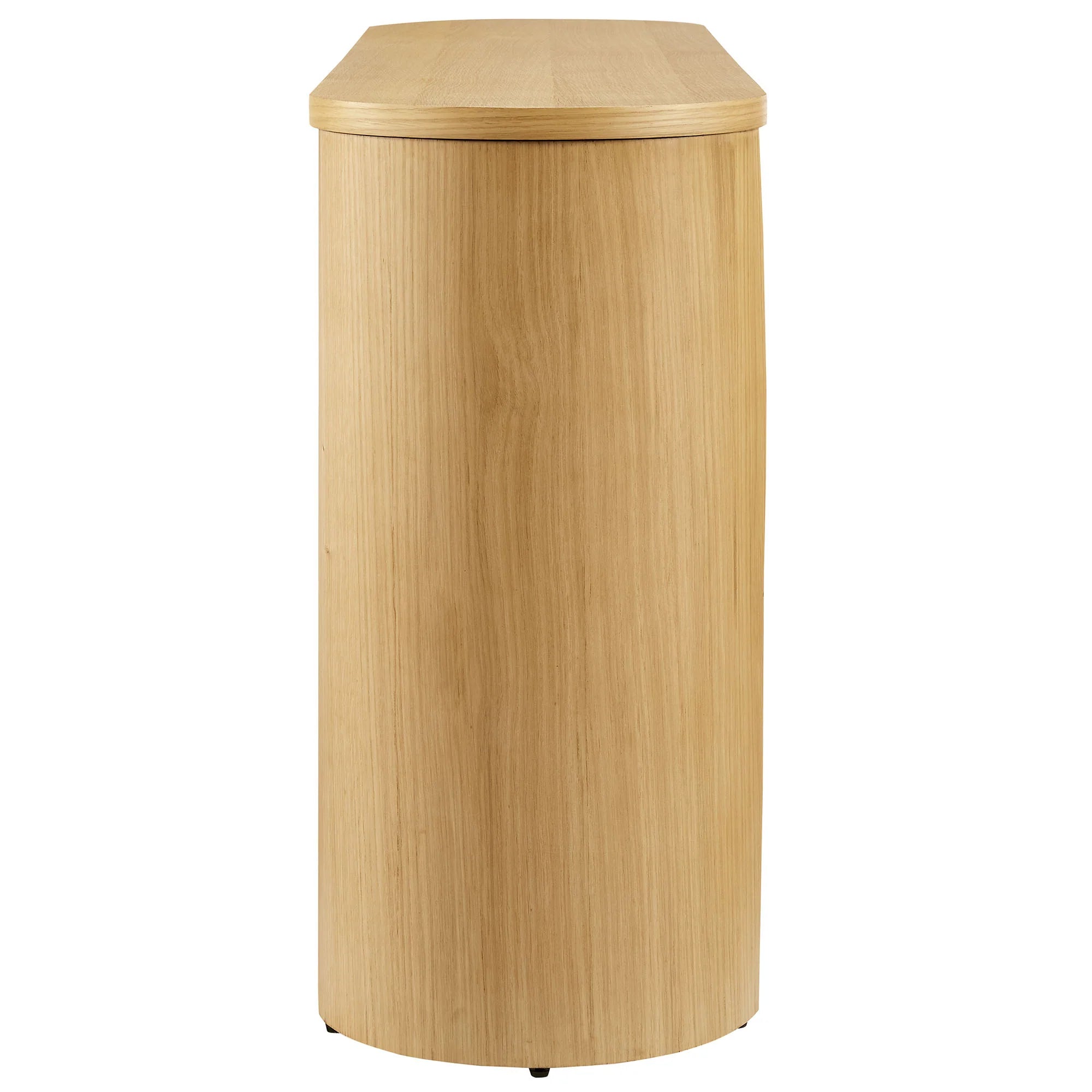 Aspect Oval Wood Entryway Console Table