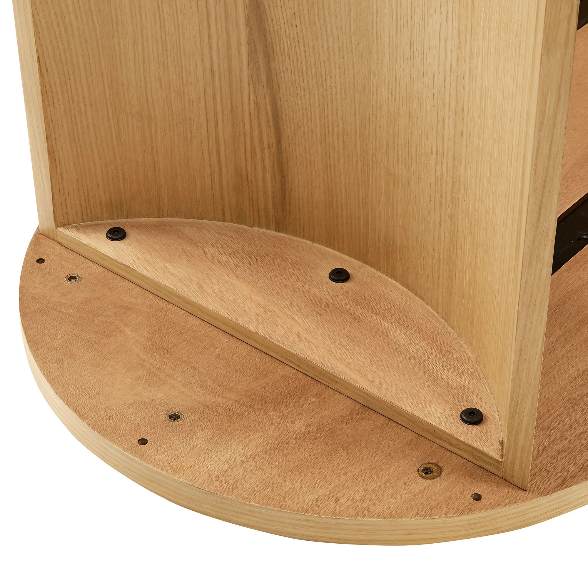 Aspect Oval Wood Entryway Console Table
