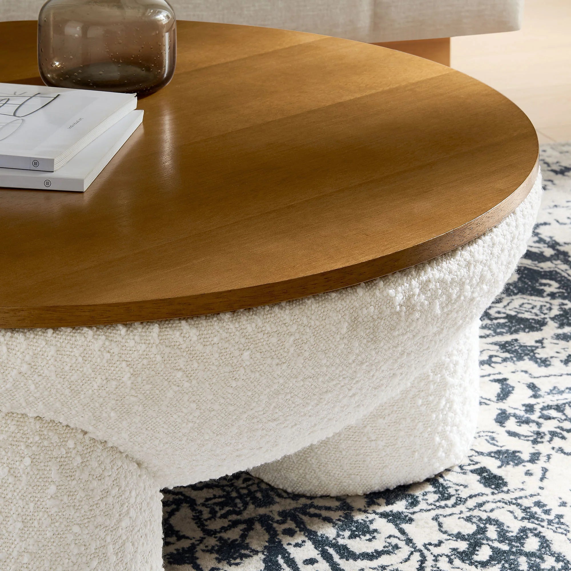 Upholstered Storage Coffee Table