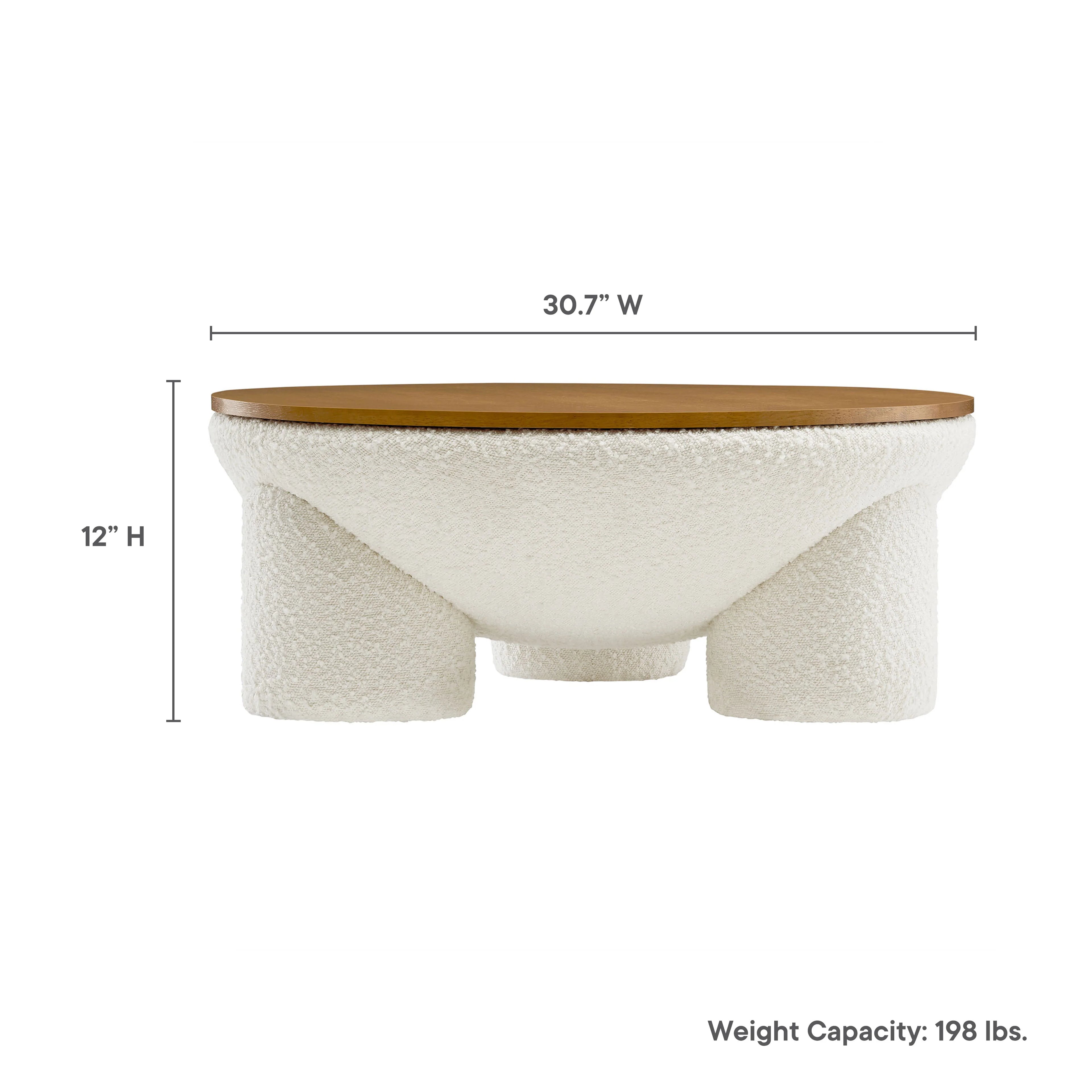 Upholstered Storage Coffee Table