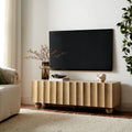 Sorren Scalloped Wood TV Stand