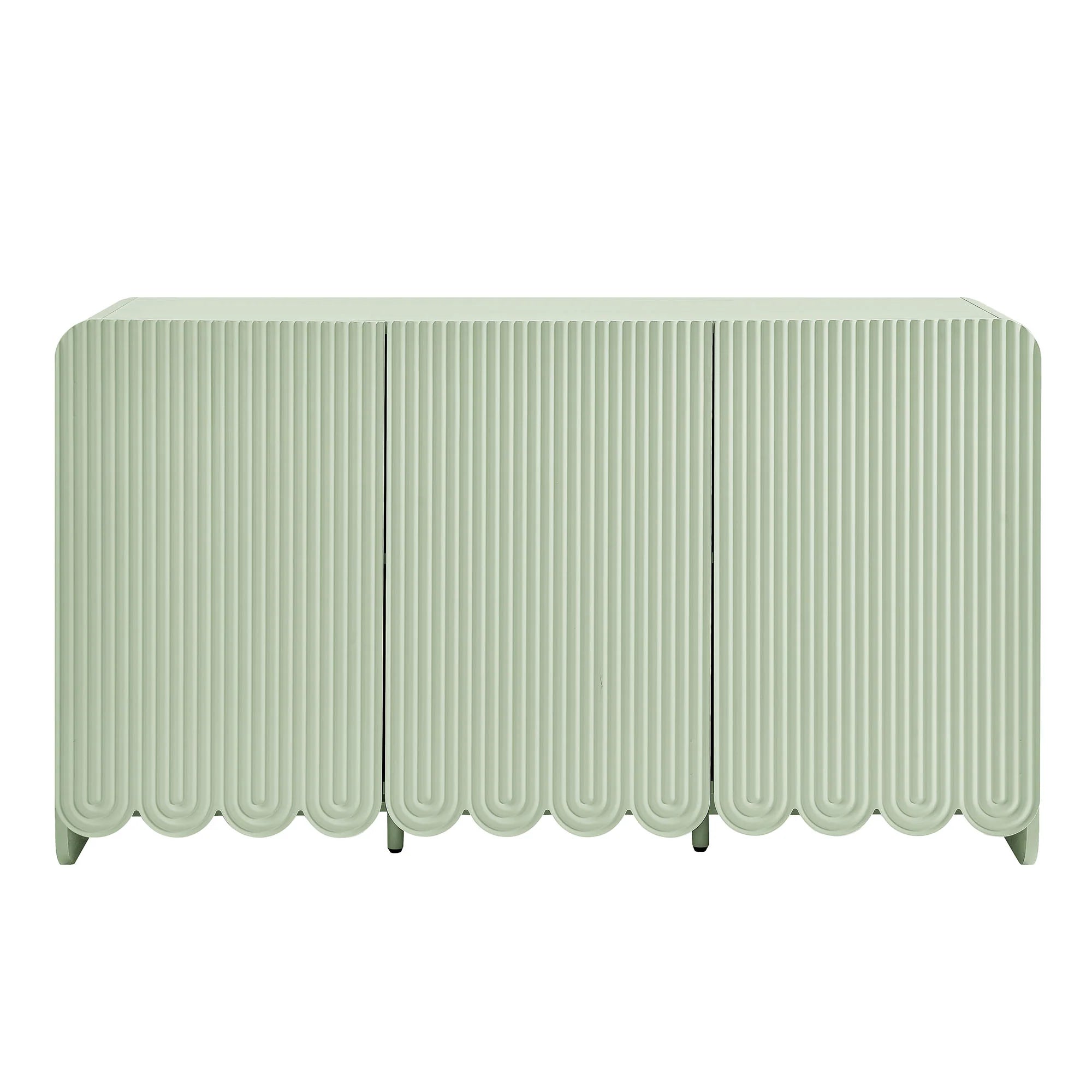 Dahlia Fluted and Scalloped Sideboard Storage Cabinet