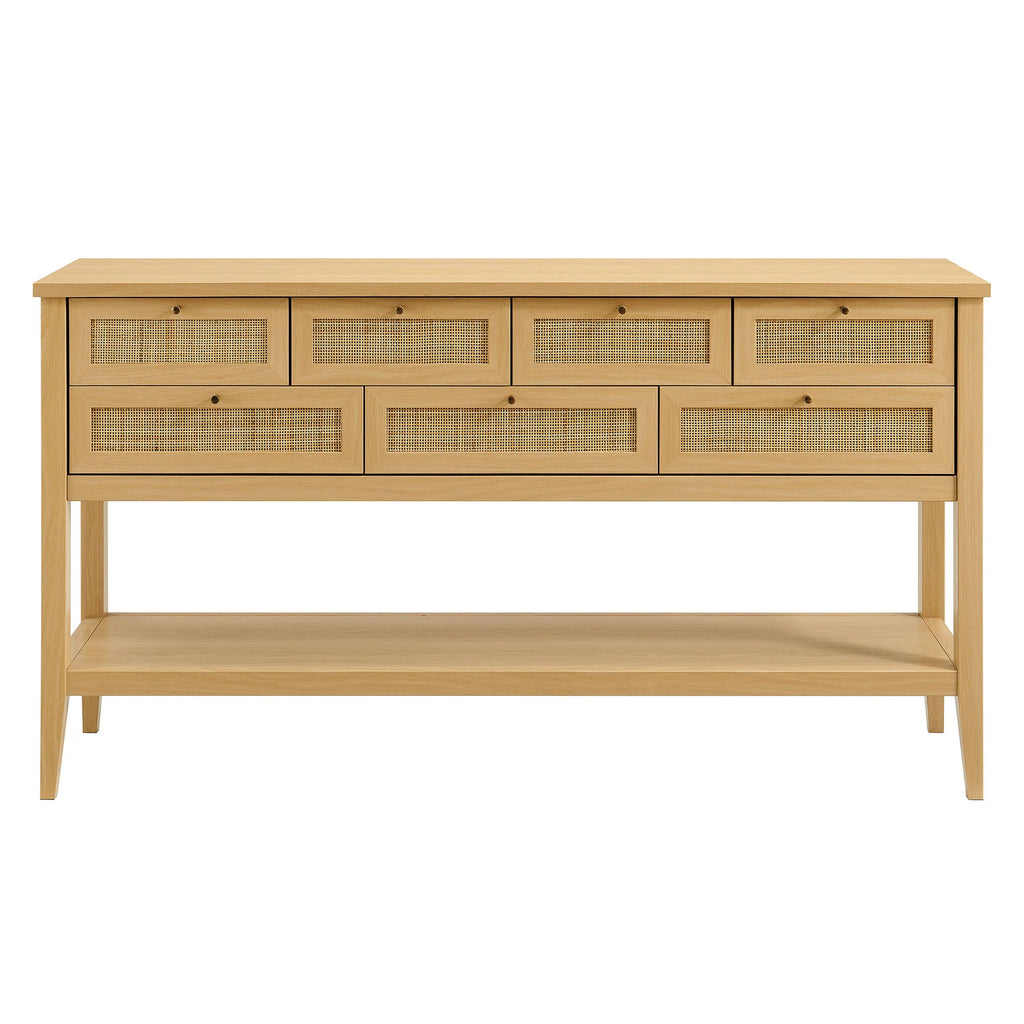 Soma 62 Inch Rattan Console Table