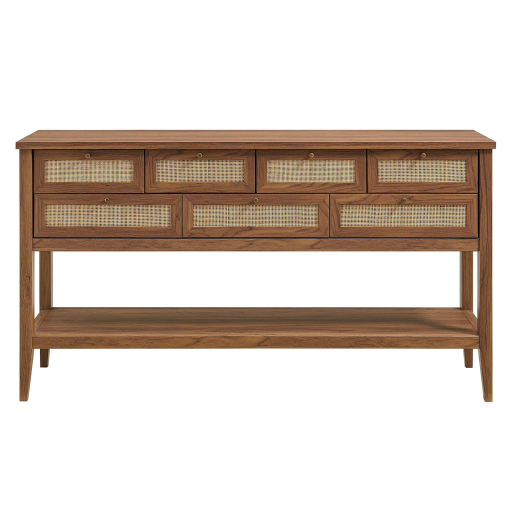 Soma 62 Inch Rattan Console Table