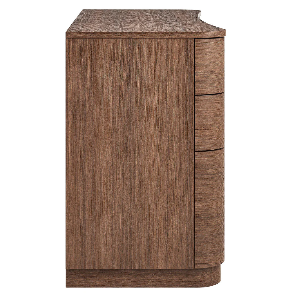 Mirae 55" 6-Drawer Curved Office Desk
