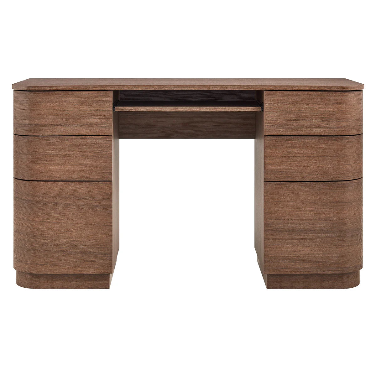 Mirae 55" 6-Drawer Curved Office Desk