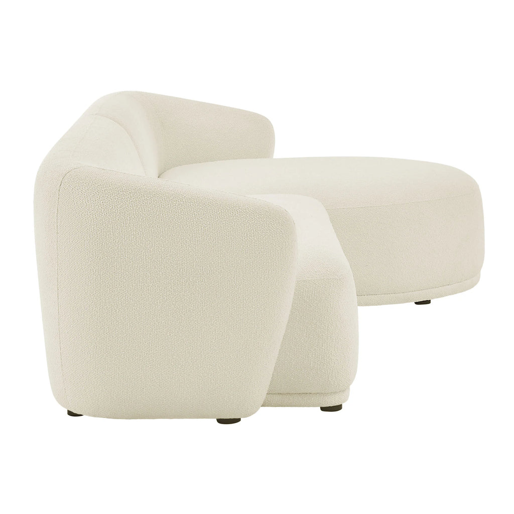 Monica Boucle Fabric Modular Sofa with Chaise