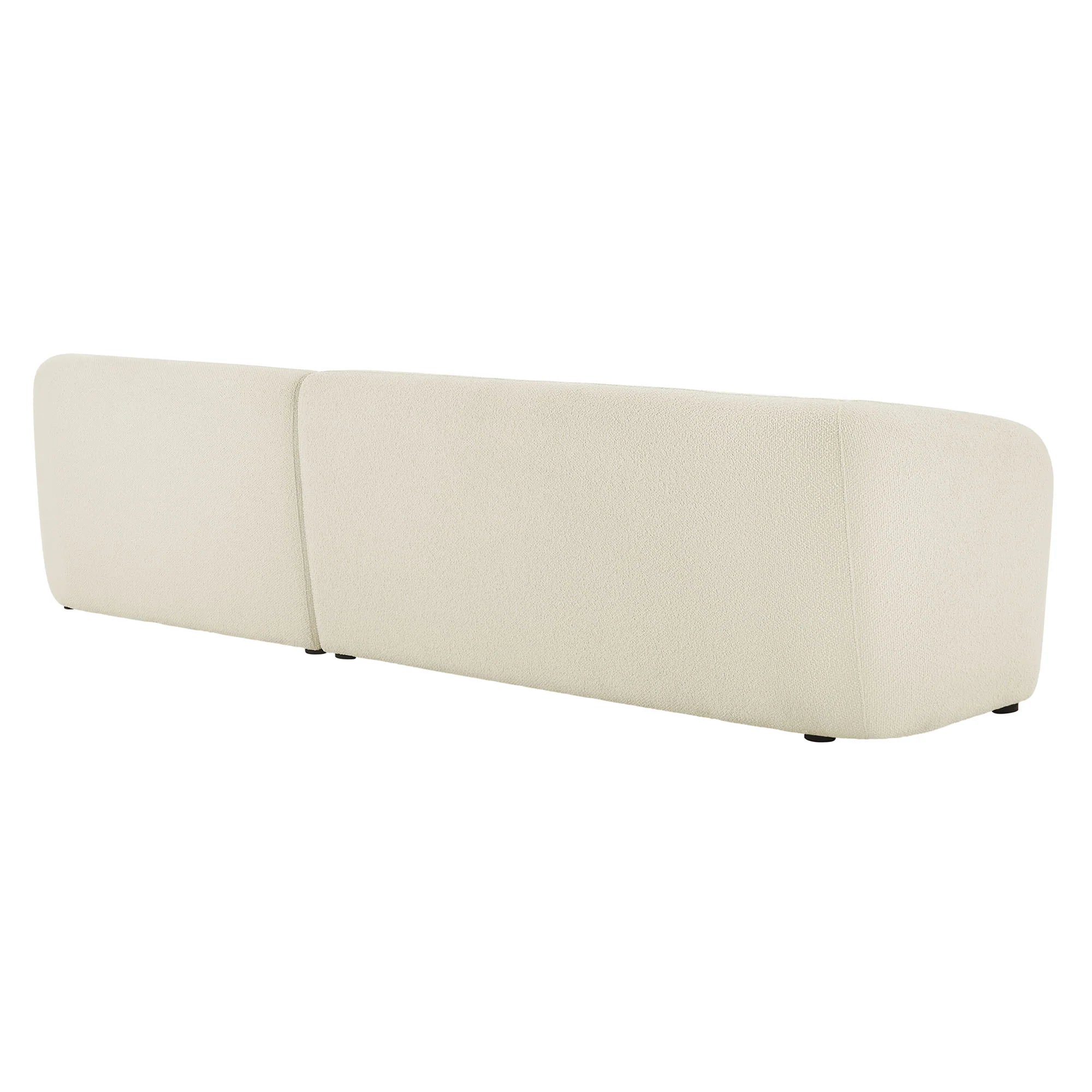 Monica Boucle Fabric Modular Sofa with Chaise