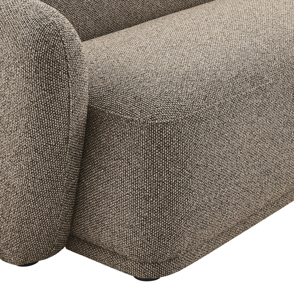 Monica Boucle Fabric Modular Sofa with Chaise