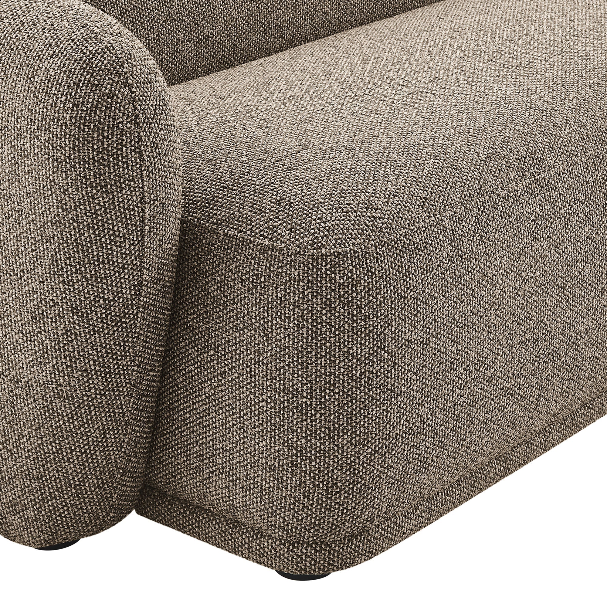 Monica Boucle Fabric Modular Sofa with Chaise
