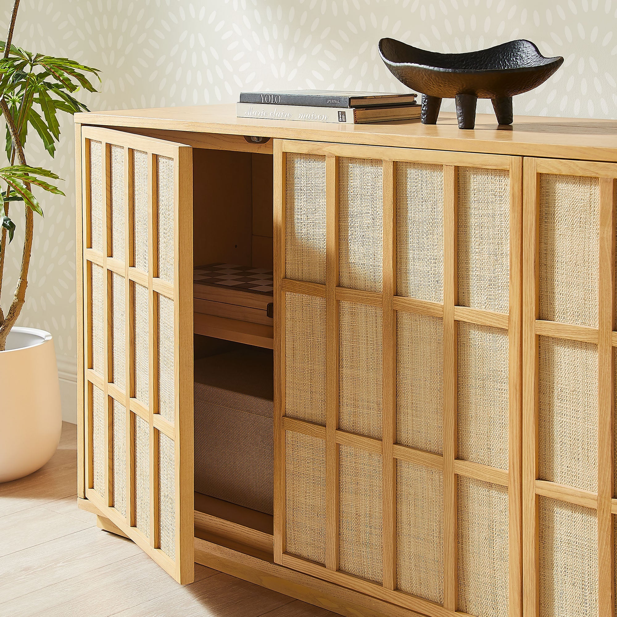 Aiko 76 Inch Japandi Sideboard