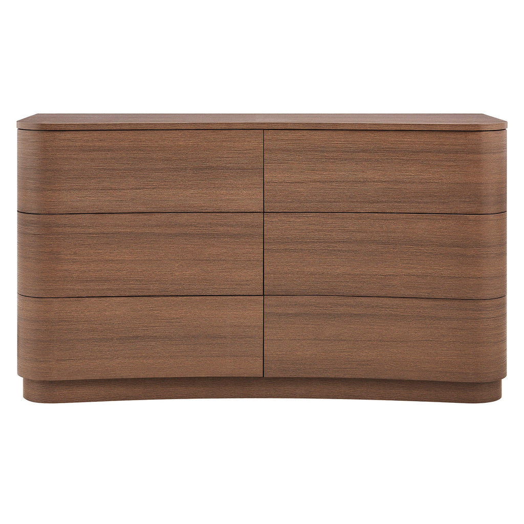 Mirae 6-Drawer Curved Dresser