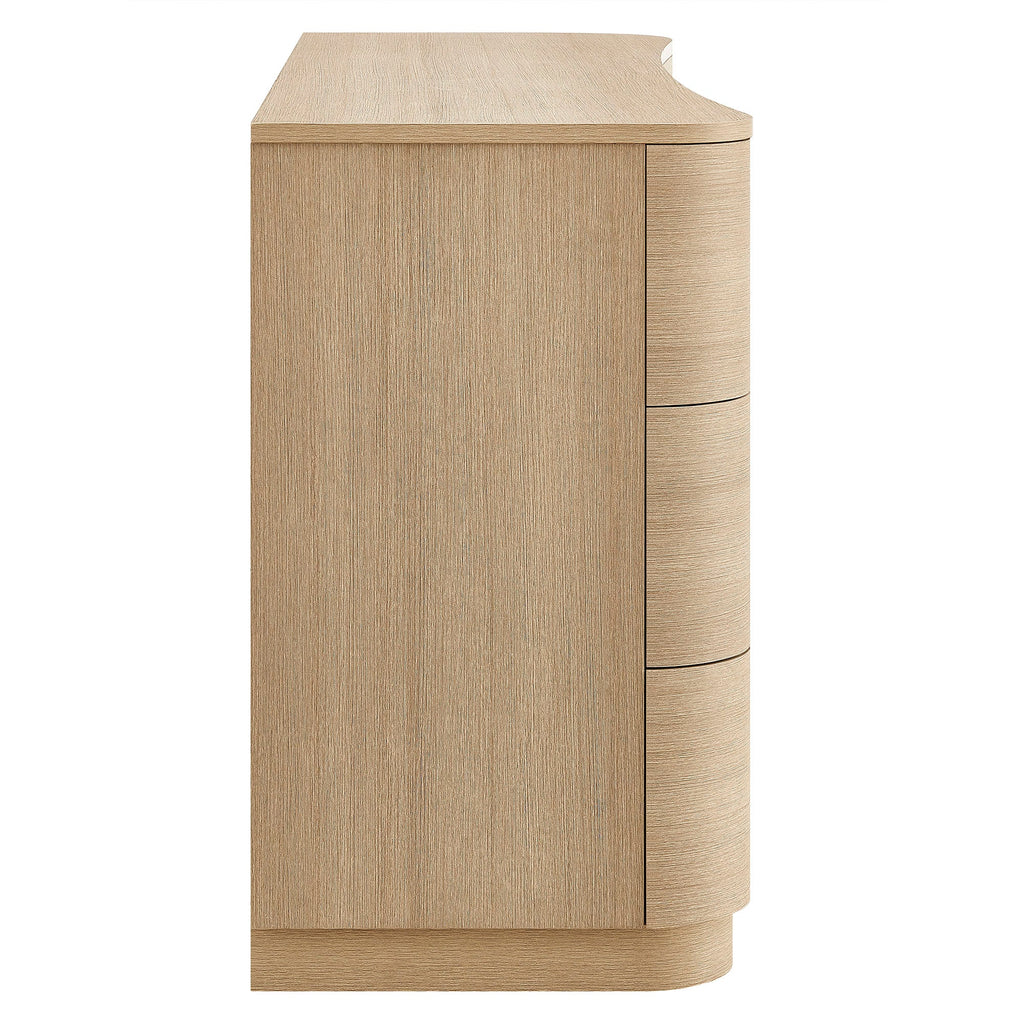 Mirae 6-Drawer Curved Dresser