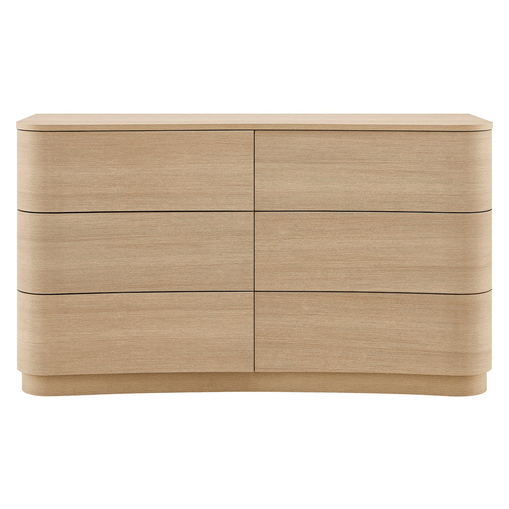 Mirae 6-Drawer Curved Dresser