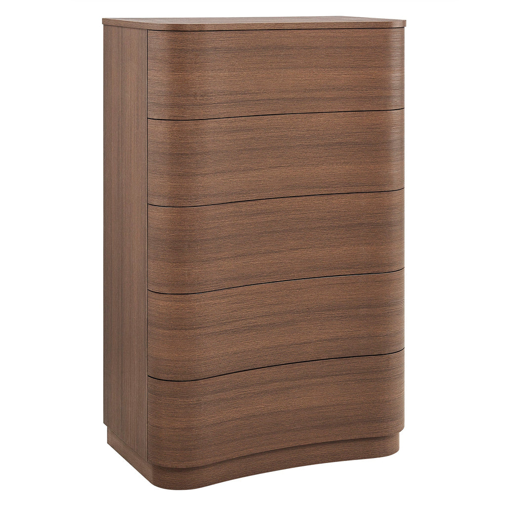 Mirae 5-Drawer Curved Dresser Chest