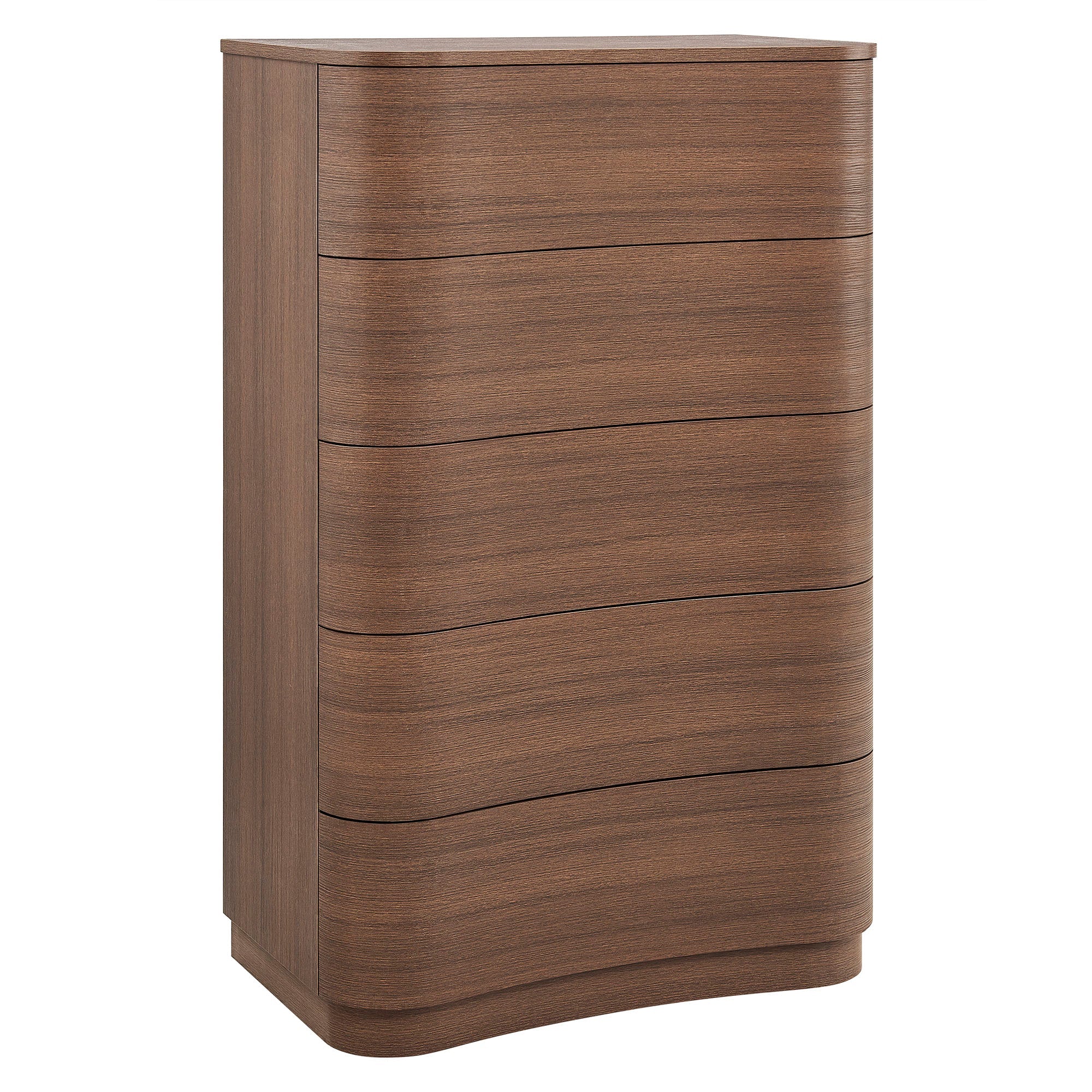 Mirae 5-Drawer Curved Dresser Chest