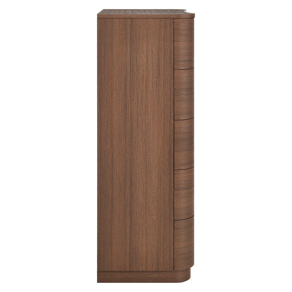 Mirae 5-Drawer Curved Dresser Chest