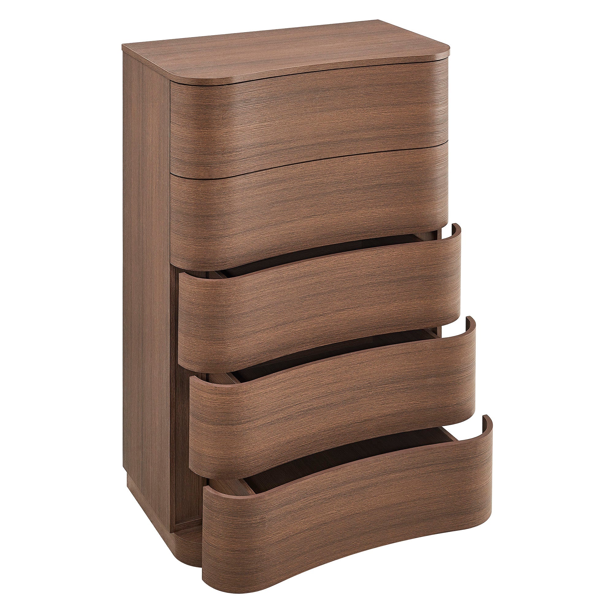 Mirae 5-Drawer Curved Dresser Chest