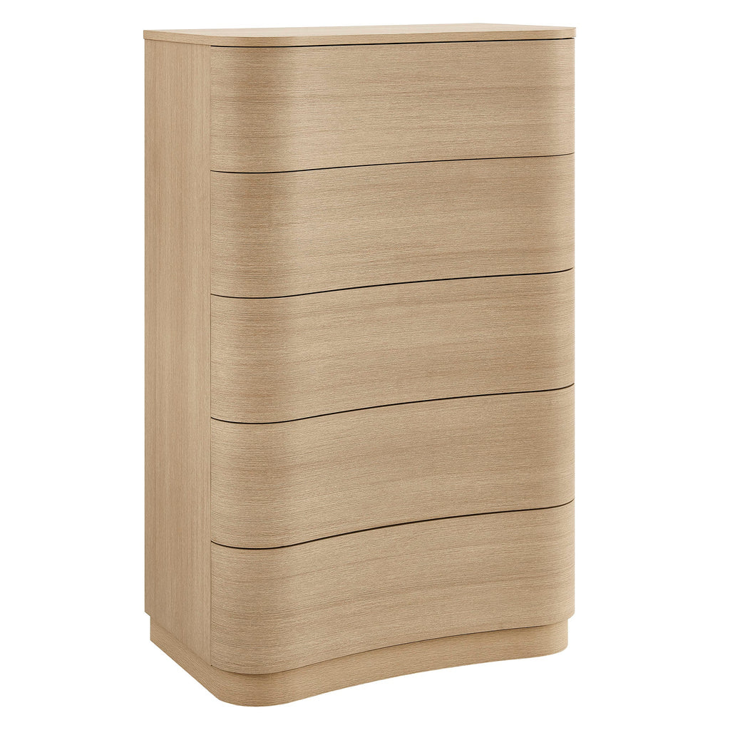 Mirae 5-Drawer Curved Dresser Chest