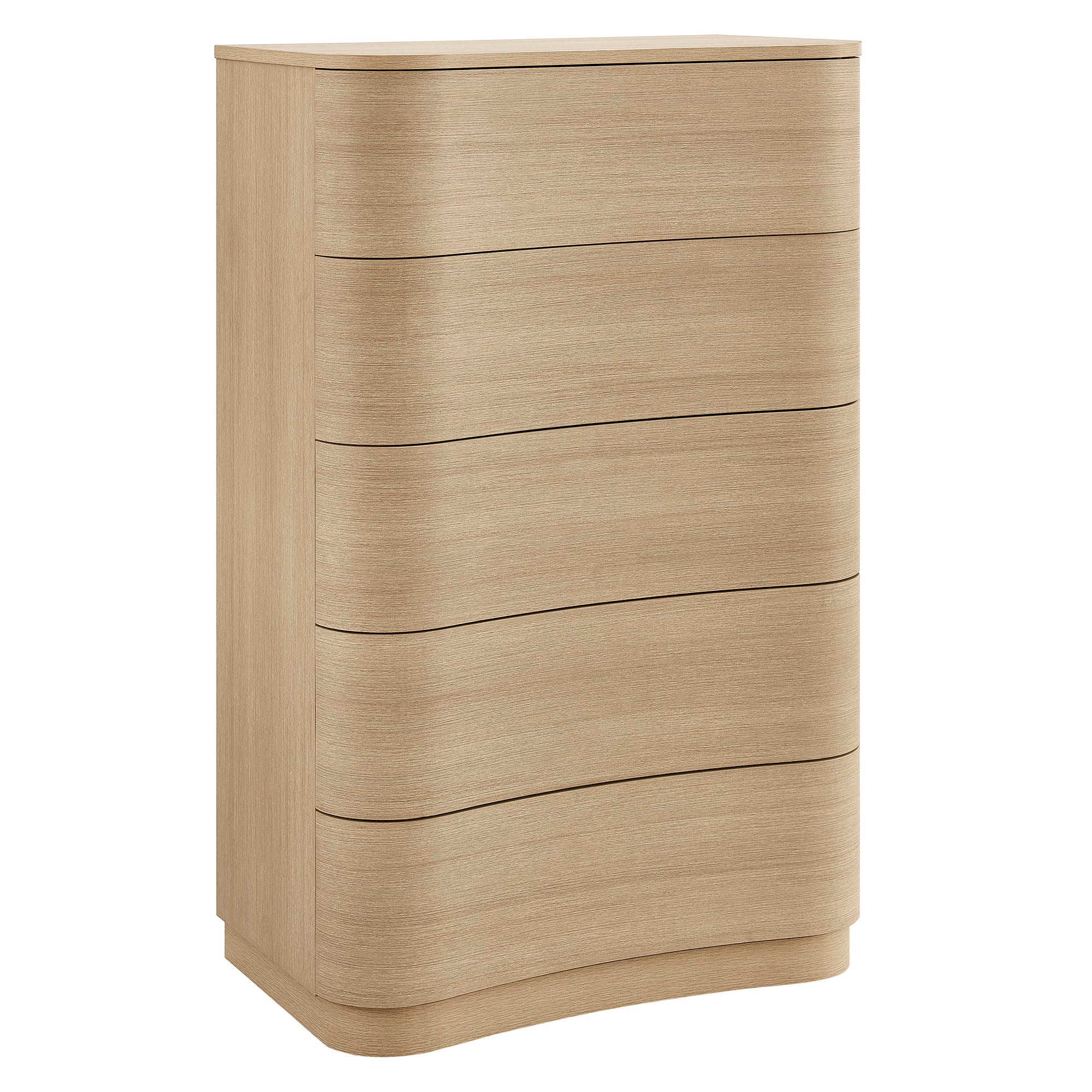 Mirae 5-Drawer Curved Dresser Chest