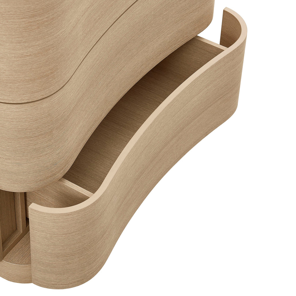 Mirae 5-Drawer Curved Dresser Chest