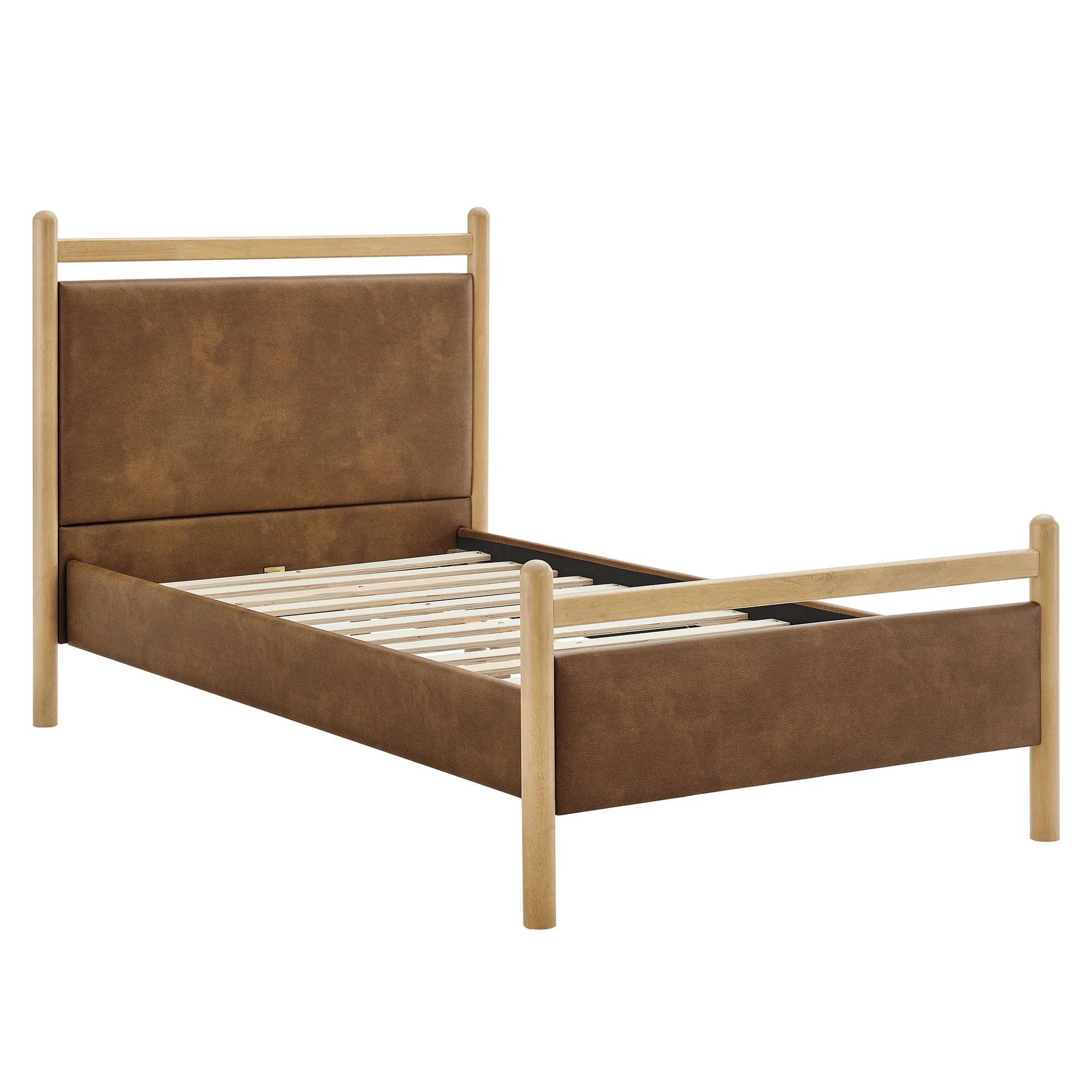Ginny Vegan Leather Platform Bed