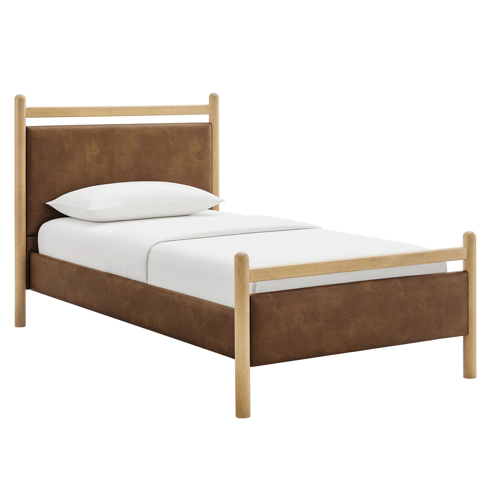 Ginny Vegan Leather Platform Bed