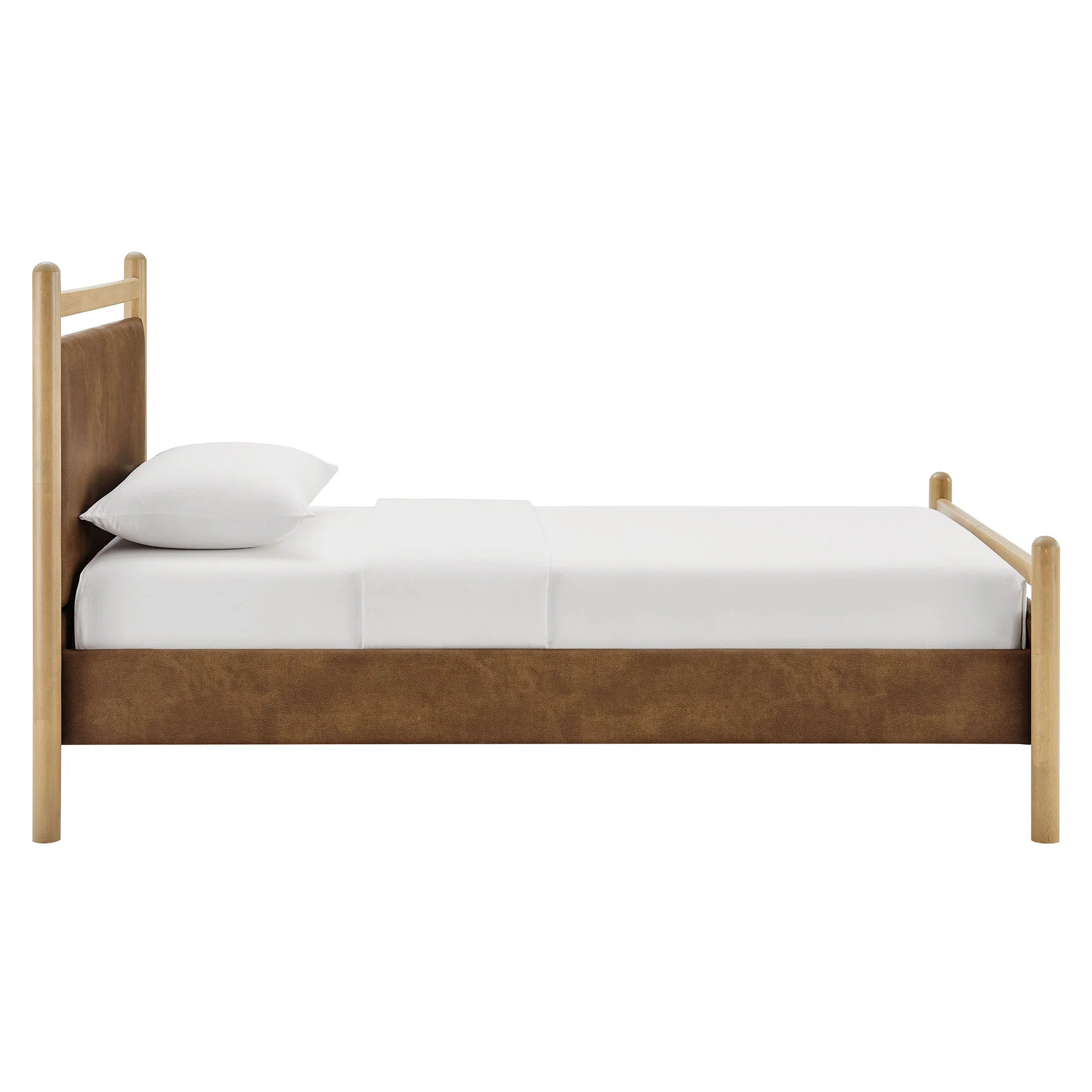 Ginny Vegan Leather Platform Bed