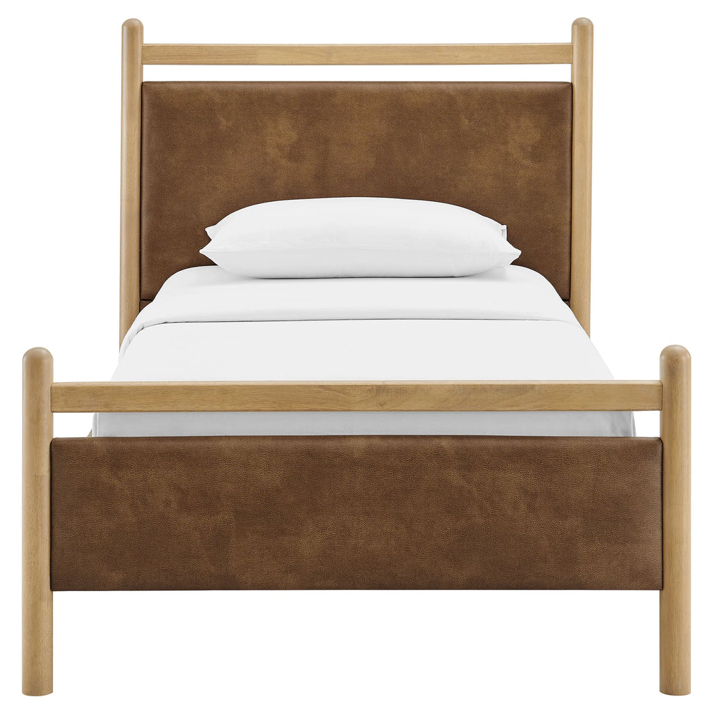 Ginny Vegan Leather Platform Bed