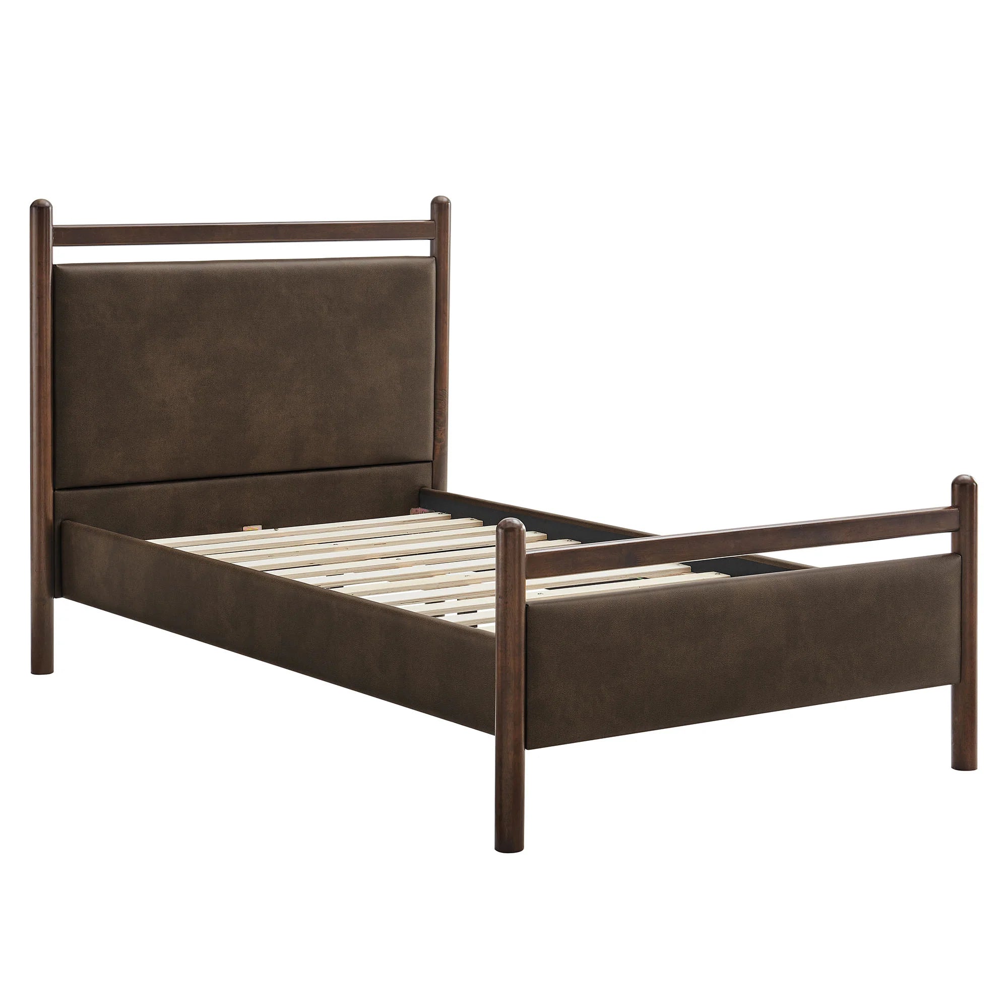 Ginny Vegan Leather Platform Bed