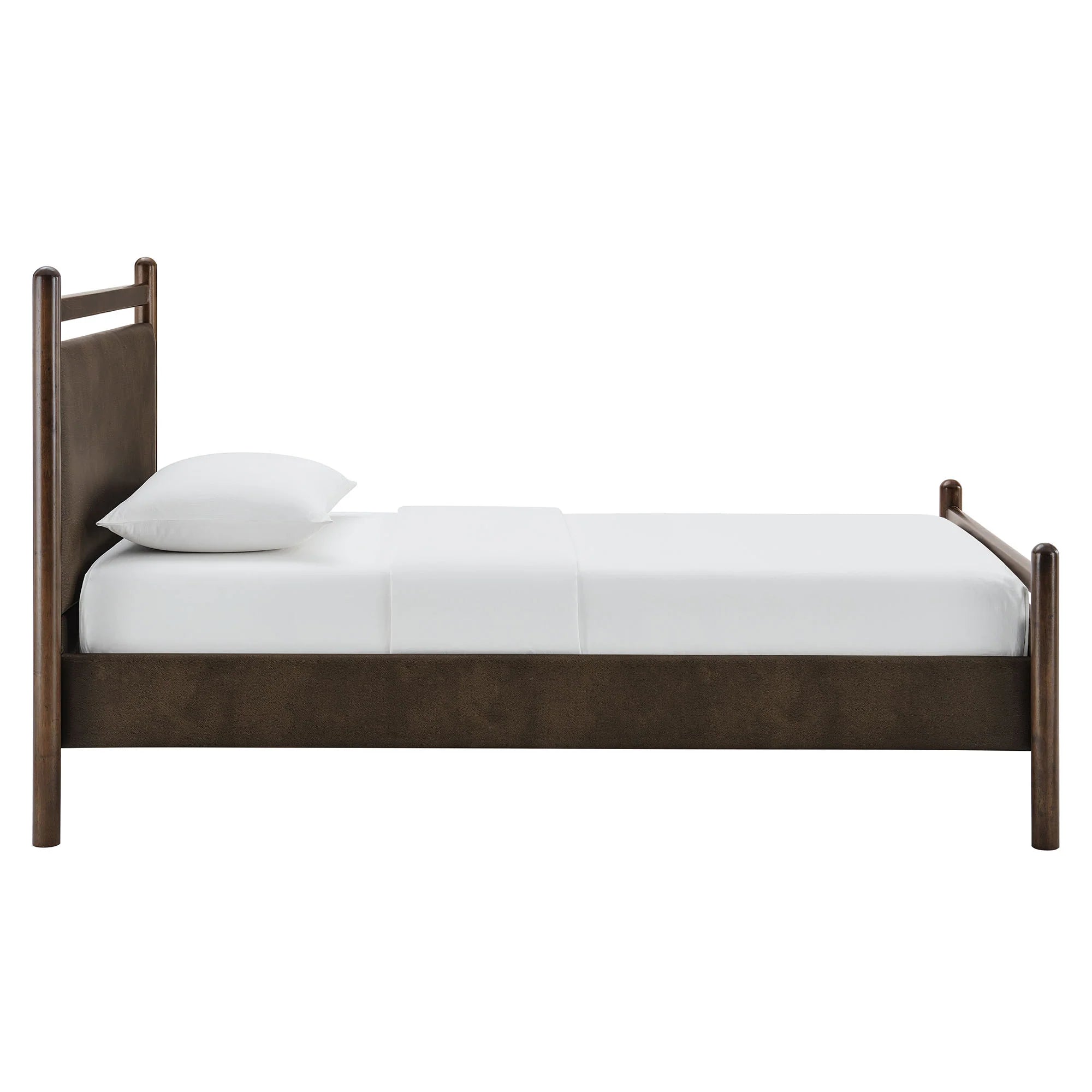 Ginny Vegan Leather Platform Bed
