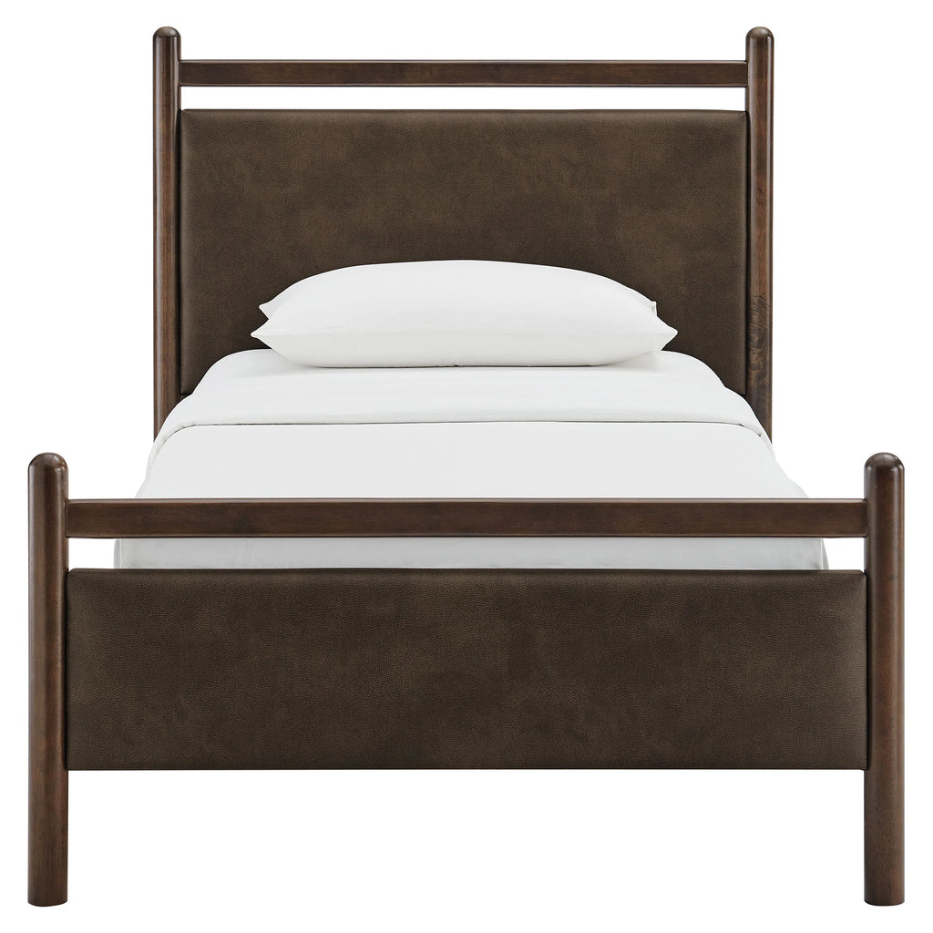 Ginny Vegan Leather Platform Bed