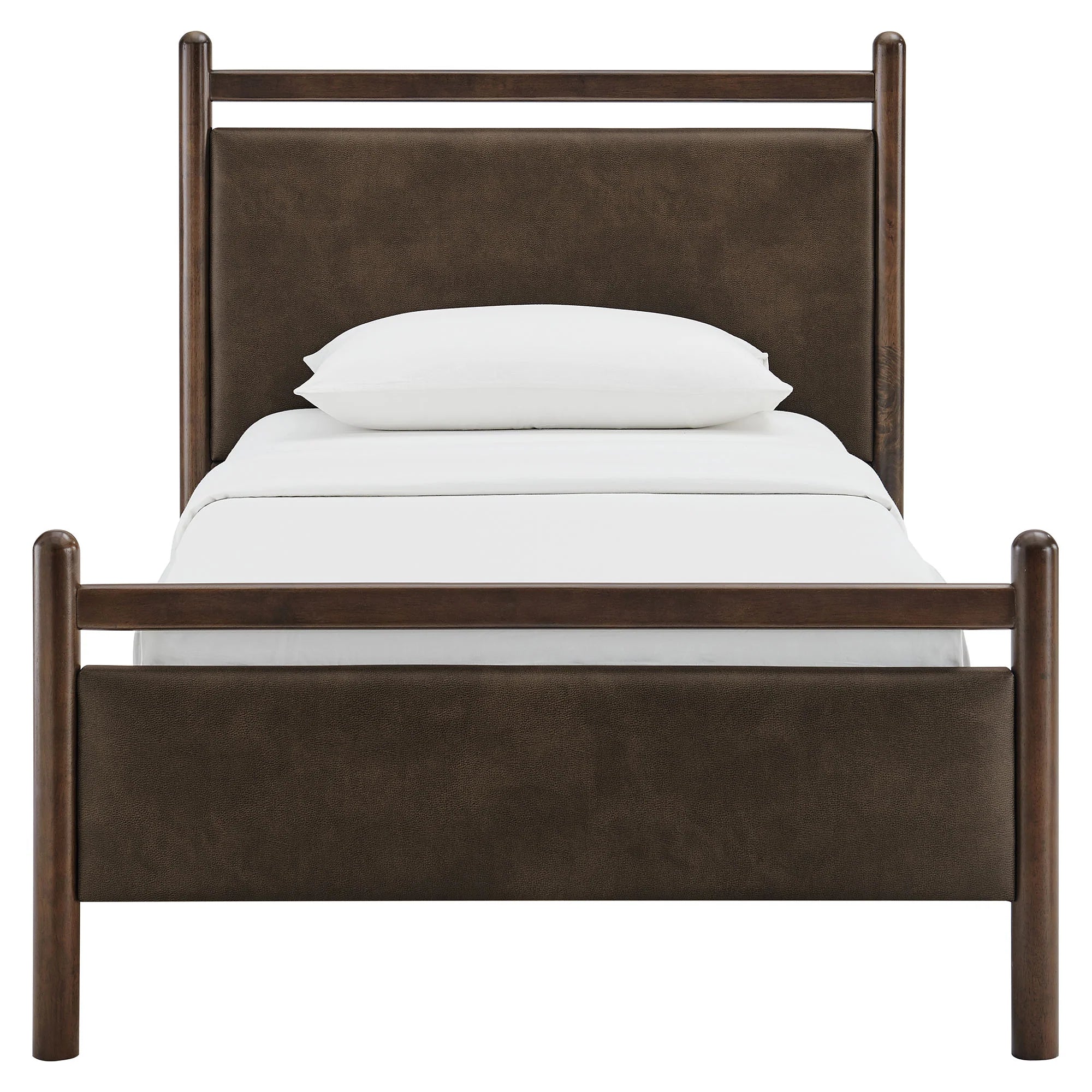 Ginny Vegan Leather Platform Bed