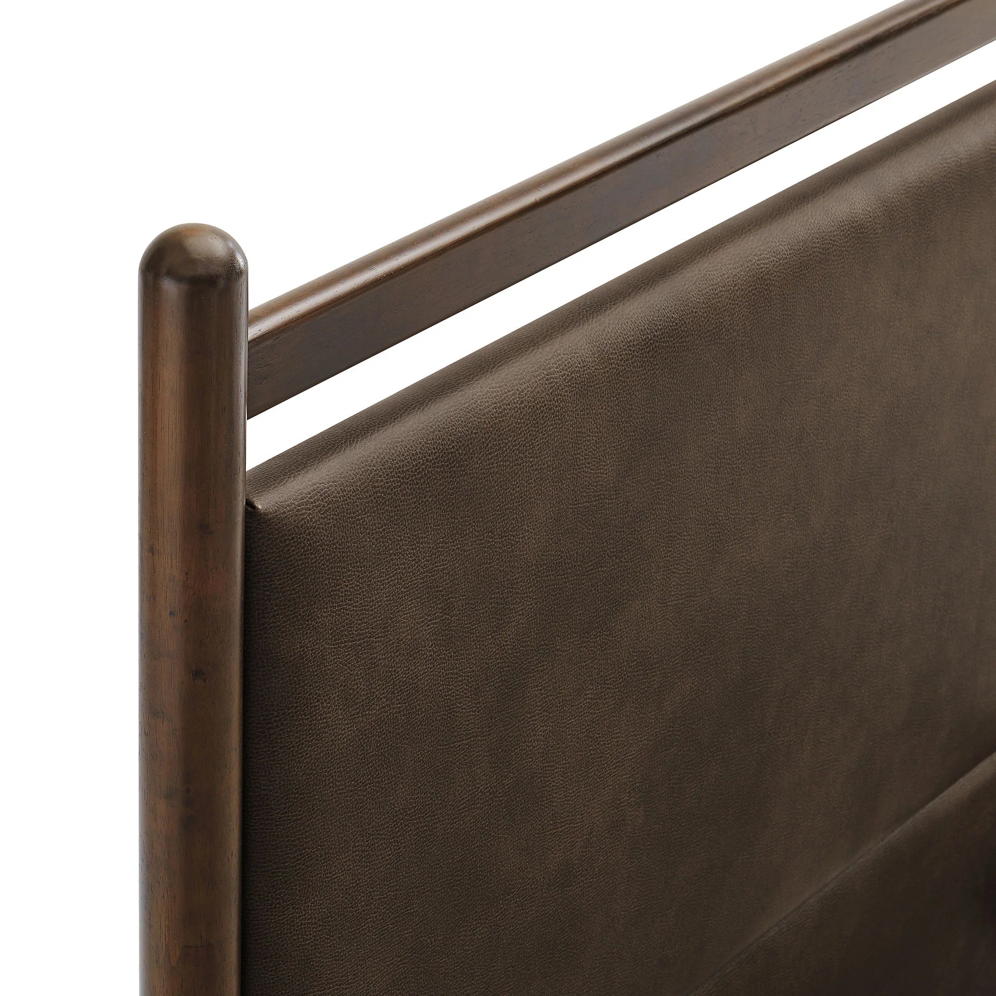 Ginny Vegan Leather Platform Bed