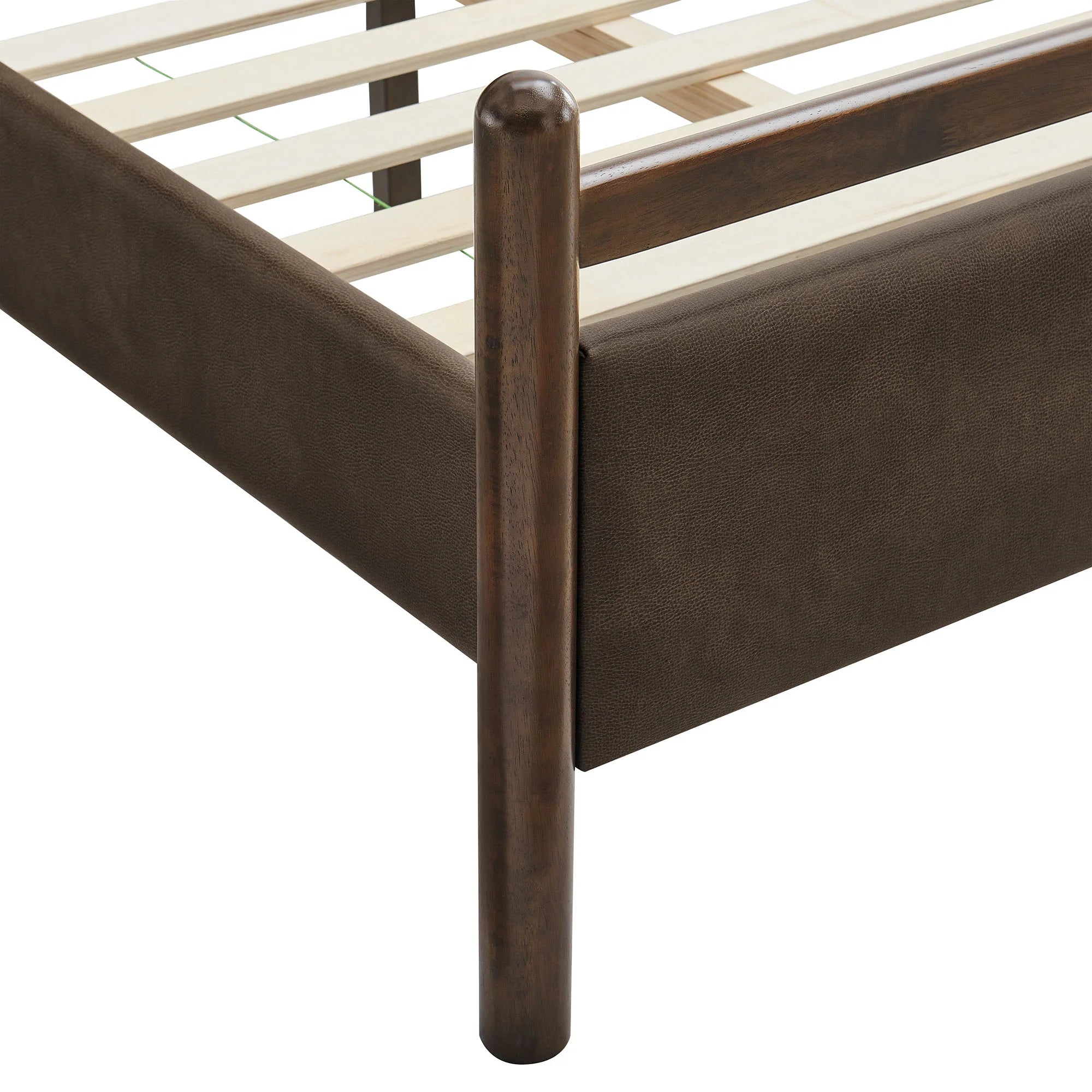 Ginny Vegan Leather Platform Bed