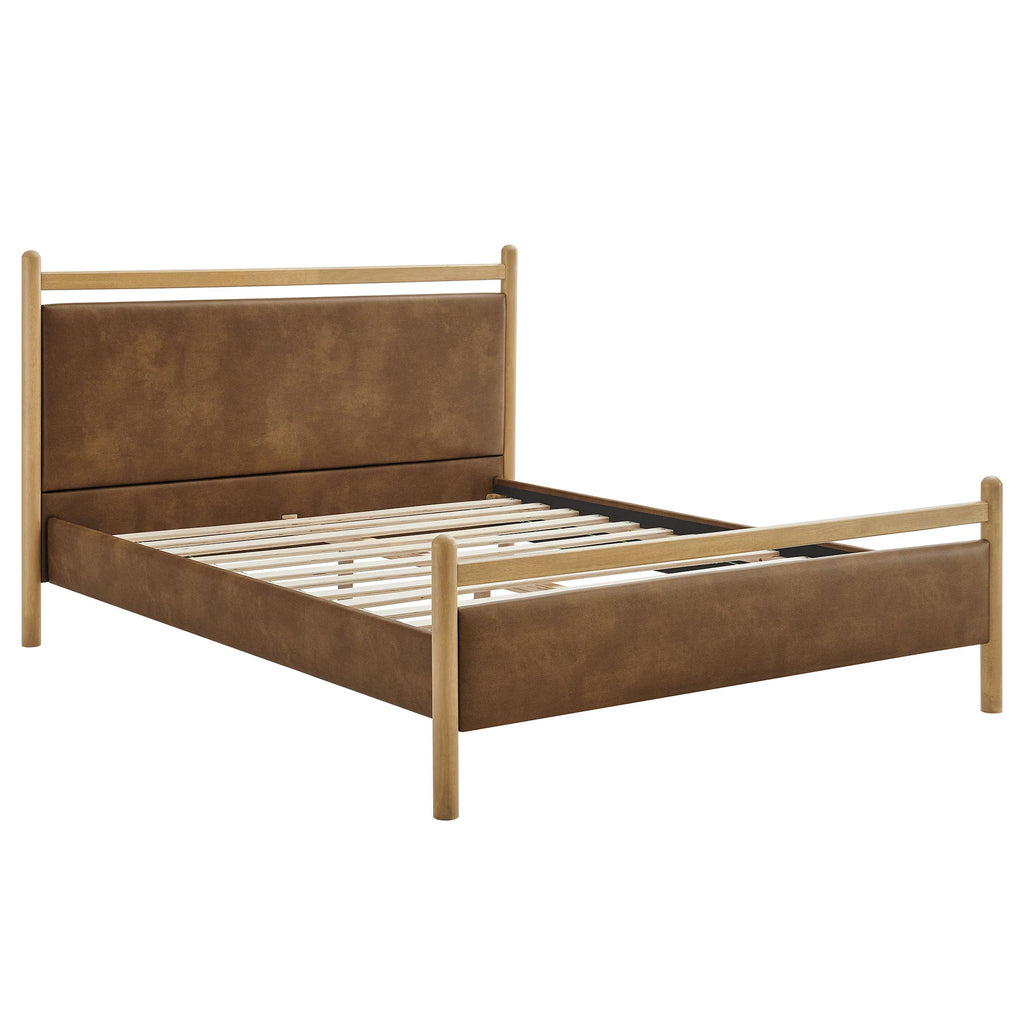 Ginny Vegan Leather Platform Bed