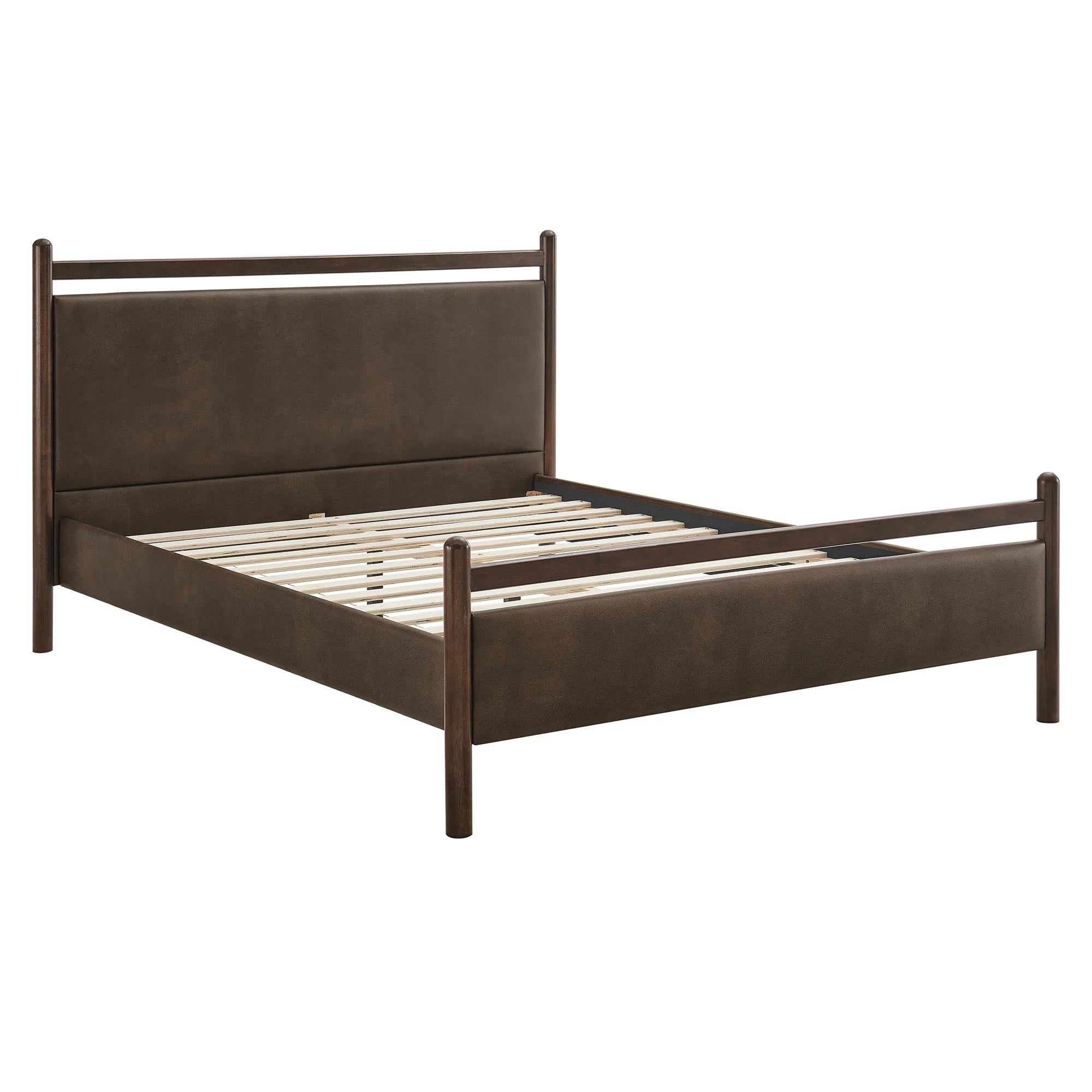 Ginny Vegan Leather Platform Bed